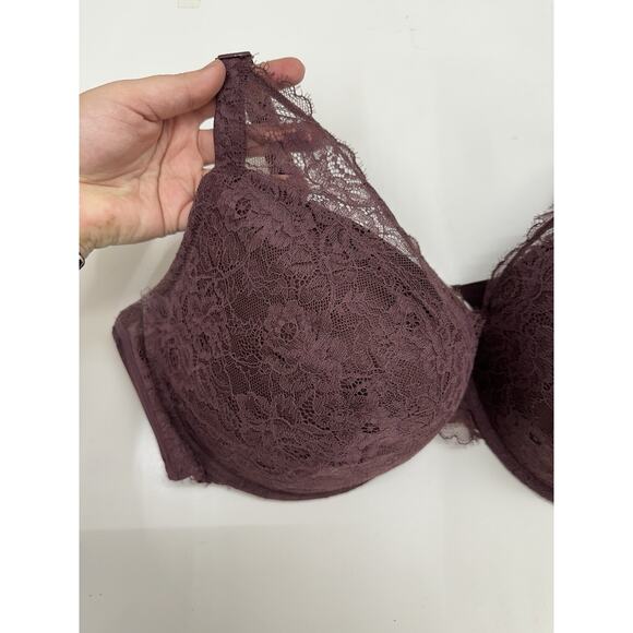 Auden Womens Bra Size 46DD Purple Floral Lacy The Sublime Adjustable - Picture 2 of 9